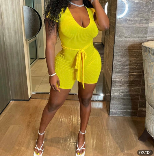 Sexy Yellow Romper